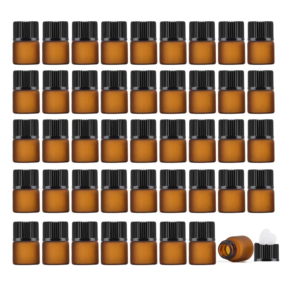 Mini Amber Glass Bottles 50 Pack - Brown 3ml-image-edd527f3-2f24-4c8f-8f0f-6a3367dce63d-113697