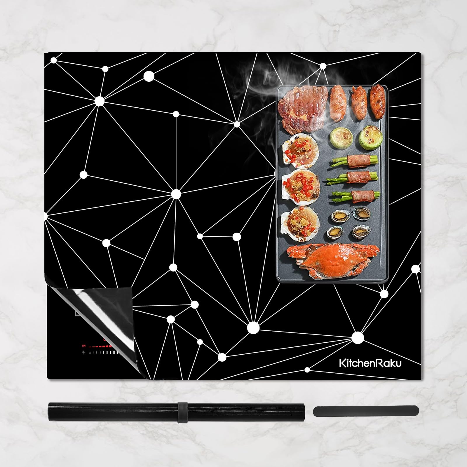Large Magnetic Induction Hob Protector Mat 61x53cm - Silicone Scratch Protector for Induction Cookers-image-f76e0f4b-2c33-44de-868a-76a25843f96a-66046