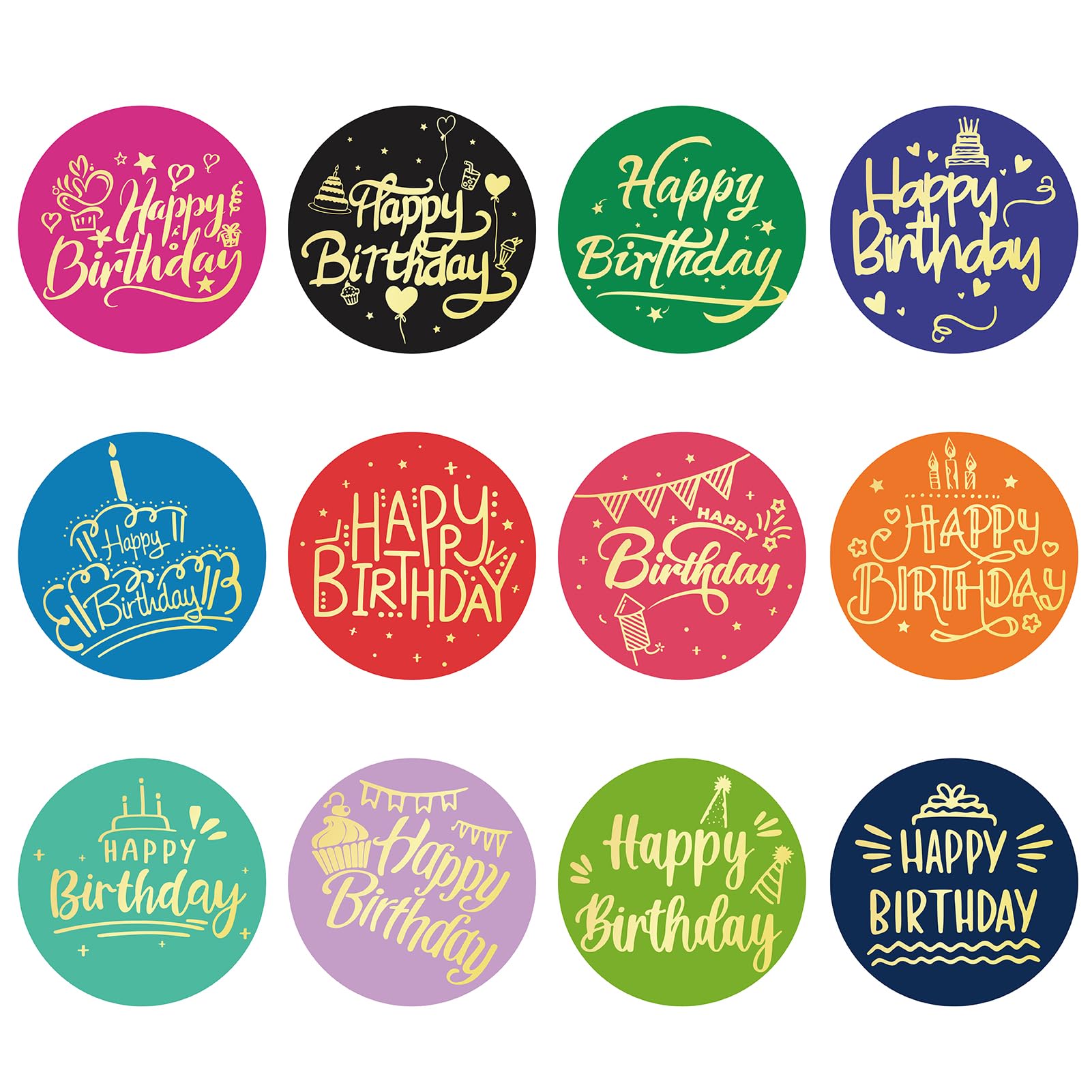 120pcs Birthday Gold Foil Stickers Embossed Seals-image-5808576d-a5d8-485c-b9b5-29cf5dec58ae-67937
