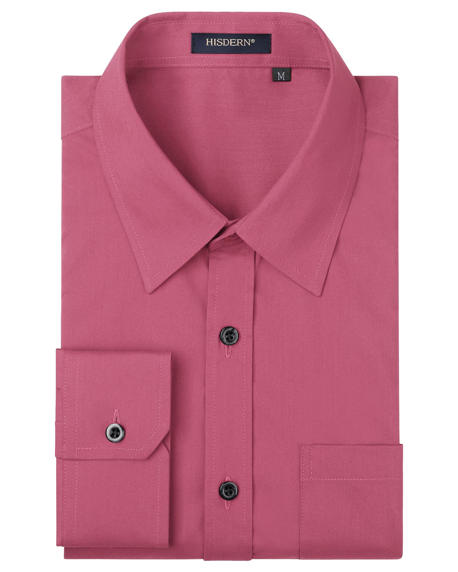 Men's Formal Dress Shirt - Dark Pink S-image-f652fcdf-9592-4046-a348-38e7463d20dd-103738