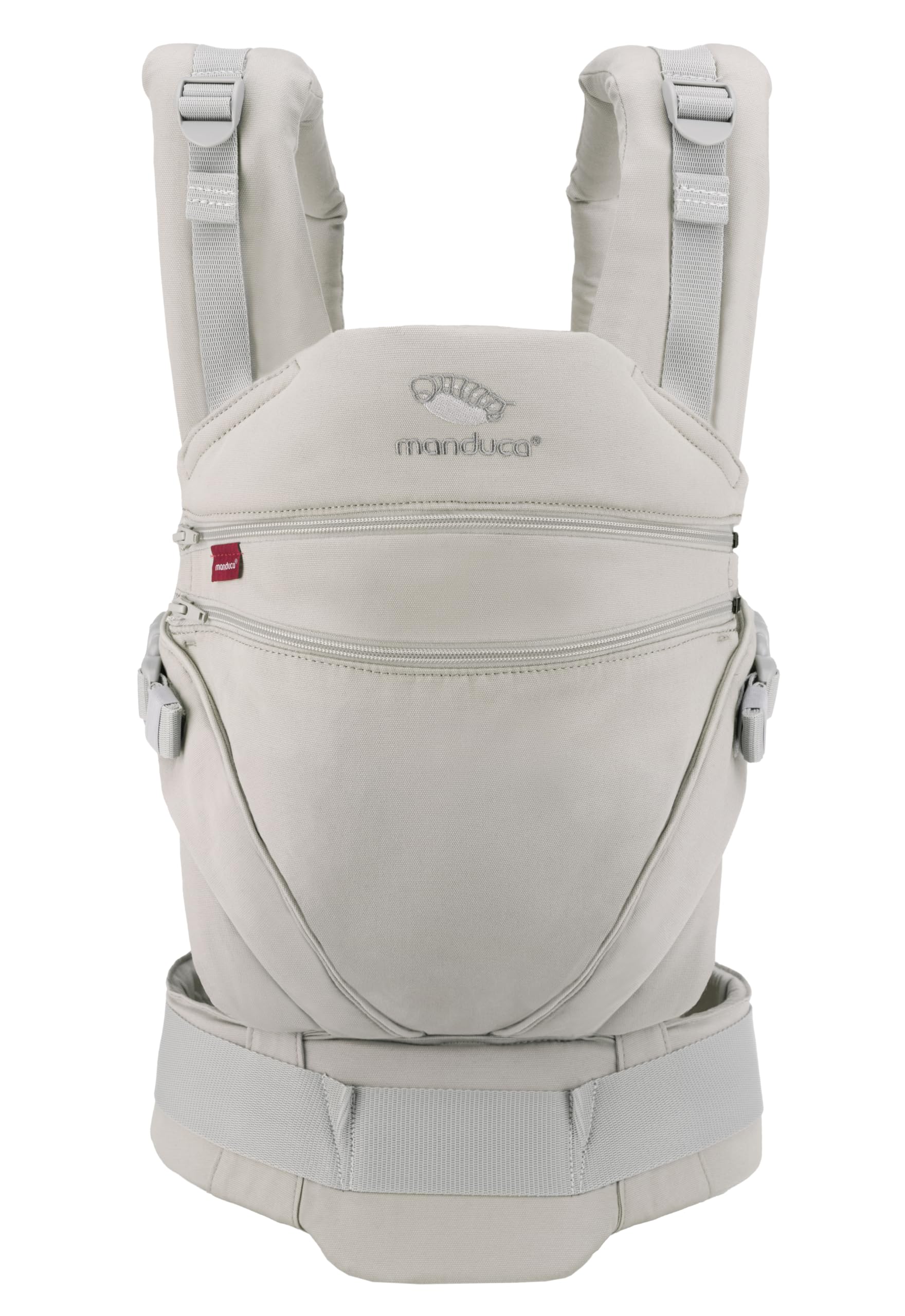 Baby Carrier Ergonomic Organic Cotton - Grey/Beige One Size-image-9366fdb1-7122-4cd2-aa93-915fbae8e0d8-121523