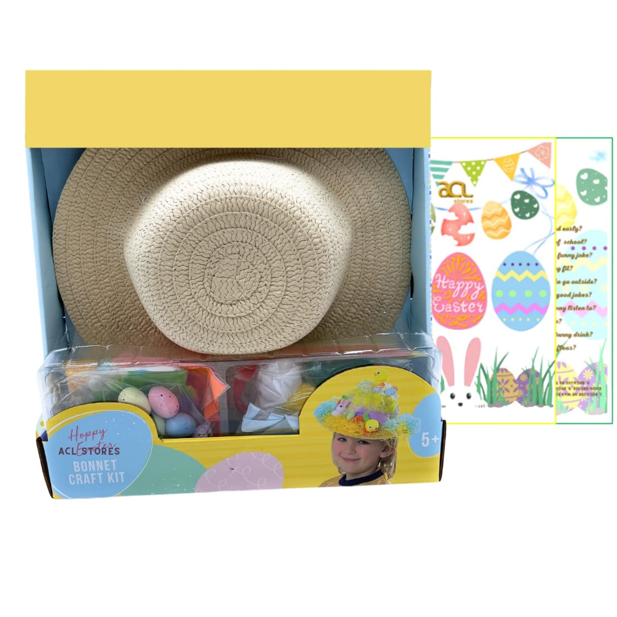 Easter Bonnet Decorations Kit - Mixed Craft Materials Set