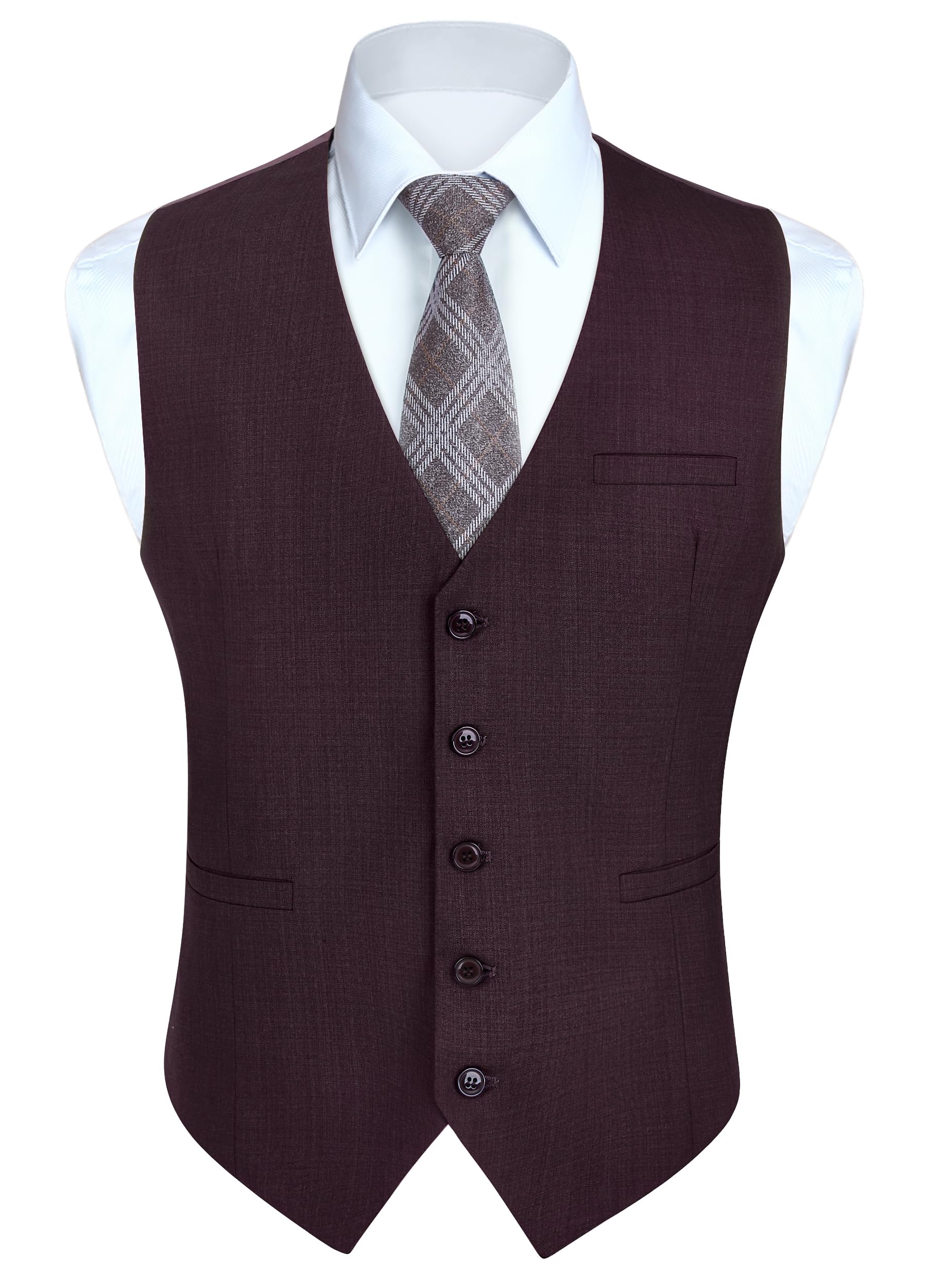 Men's Formal Waistcoat - Dark Purple XS-image-a3d82ed5-4851-4d69-9c52-249eb204ef39-104737