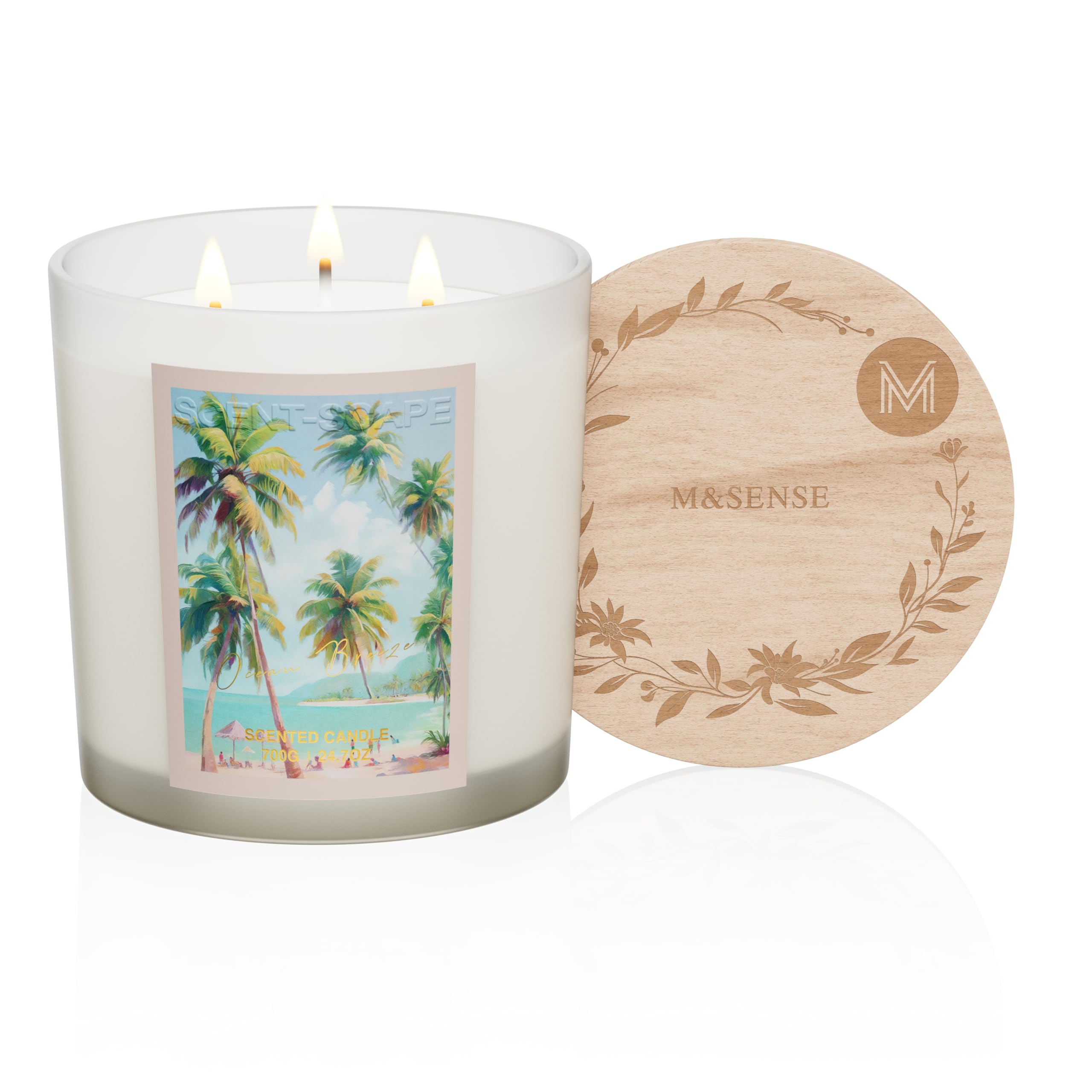 Large 3 Wick Scented Candle - Beige Ocean Breeze-image-9ec1ea52-6434-48e3-b4e0-b05c64f51530-122919