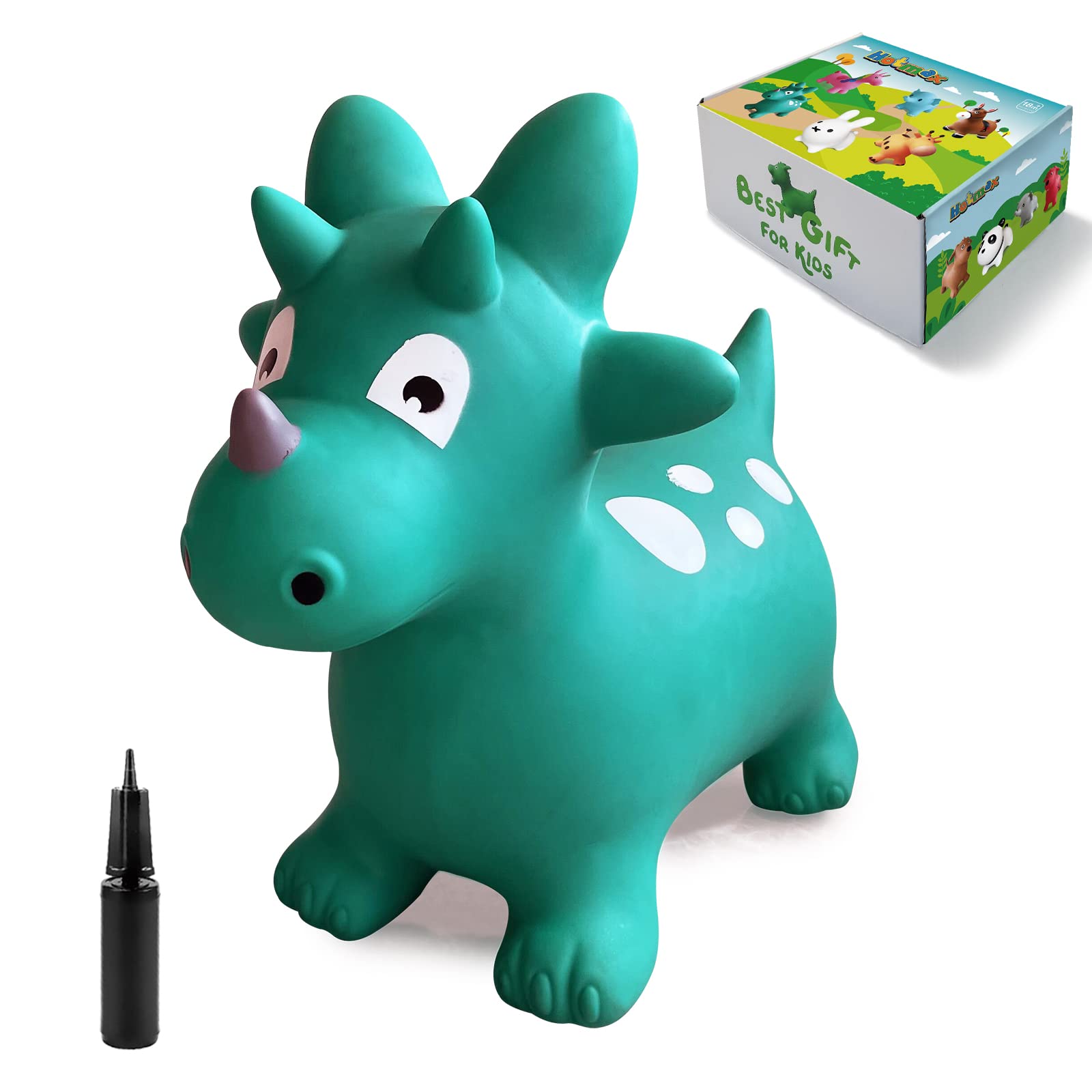 Dinosaur Bouncy Hopper Toy - Blue Dinosaur Small-image-07a502df-35cc-4296-83d5-7ab30f6a94ff-106948
