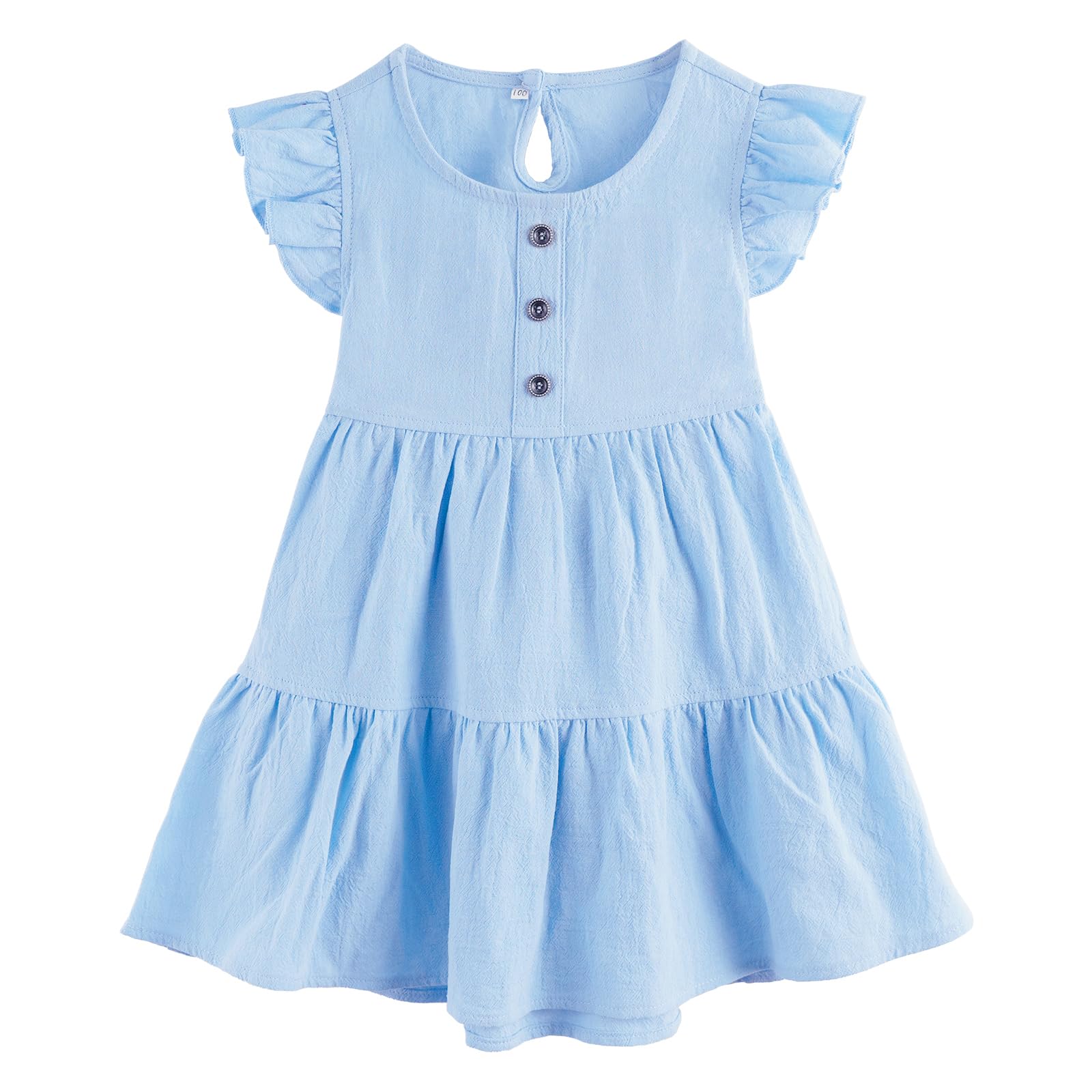 Summer Ruffle SkyBlue Dress for Toddler Girls, Sleeveless & Backless, Ages 5-6 - Perfect for Parties & Beach-image-1e438b6c-2798-420a-ada6-e112a74f81f9-79896