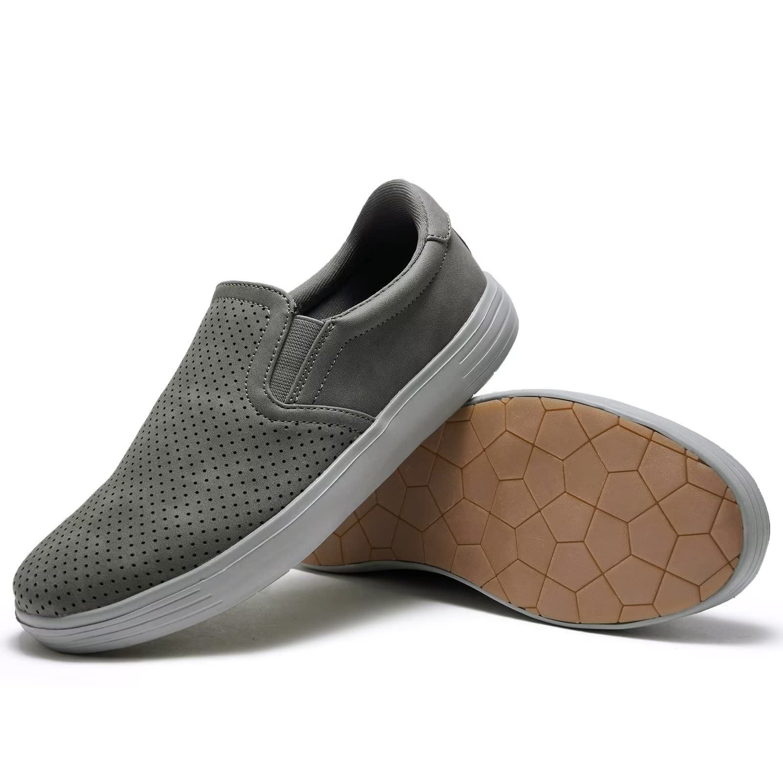 Konhill Women Slip On Trainers Casual Sneakers Lightweight