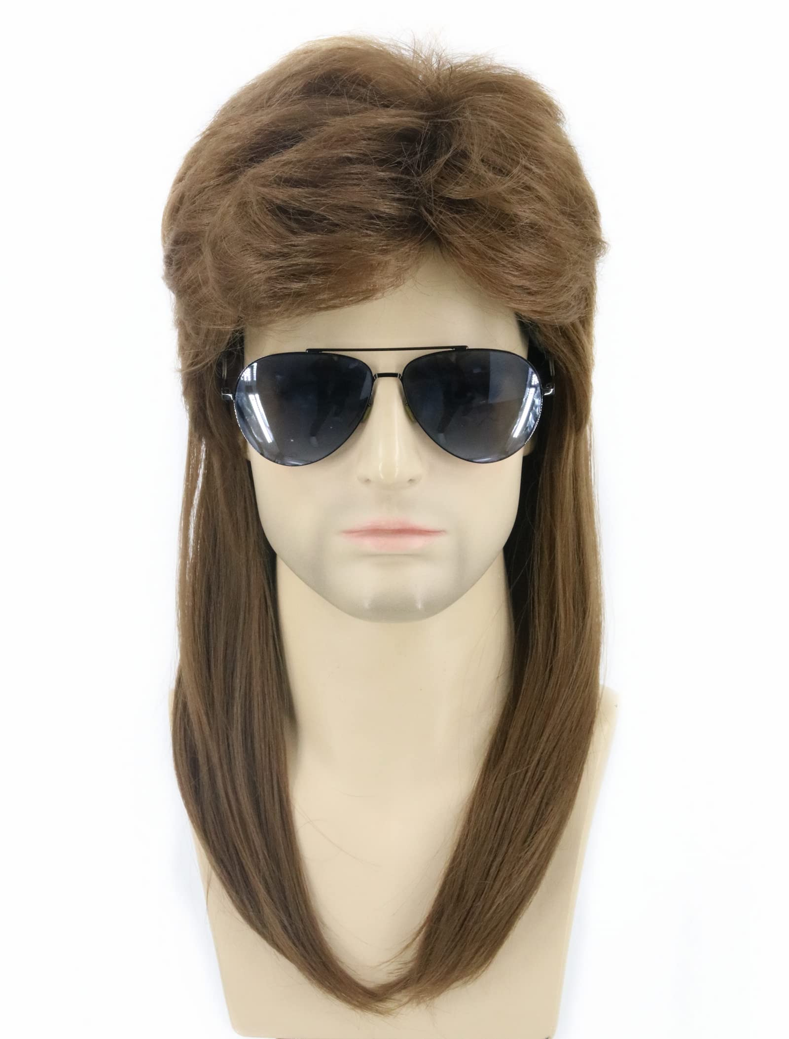 Men's Retro Mullet Wig Costume - Dark Brown 17.5 Inch-image-7c754d6d-c98c-4e6d-9421-3d9c4f0b01cd-110118