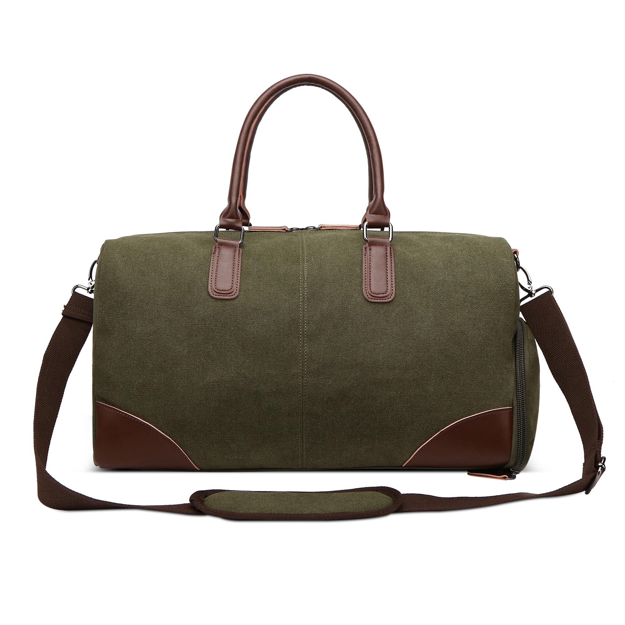 Men's Canvas Duffle Bag 30L - Green L-image-4b34efbc-c4c0-4a8c-a969-3c2b9803469a-102691