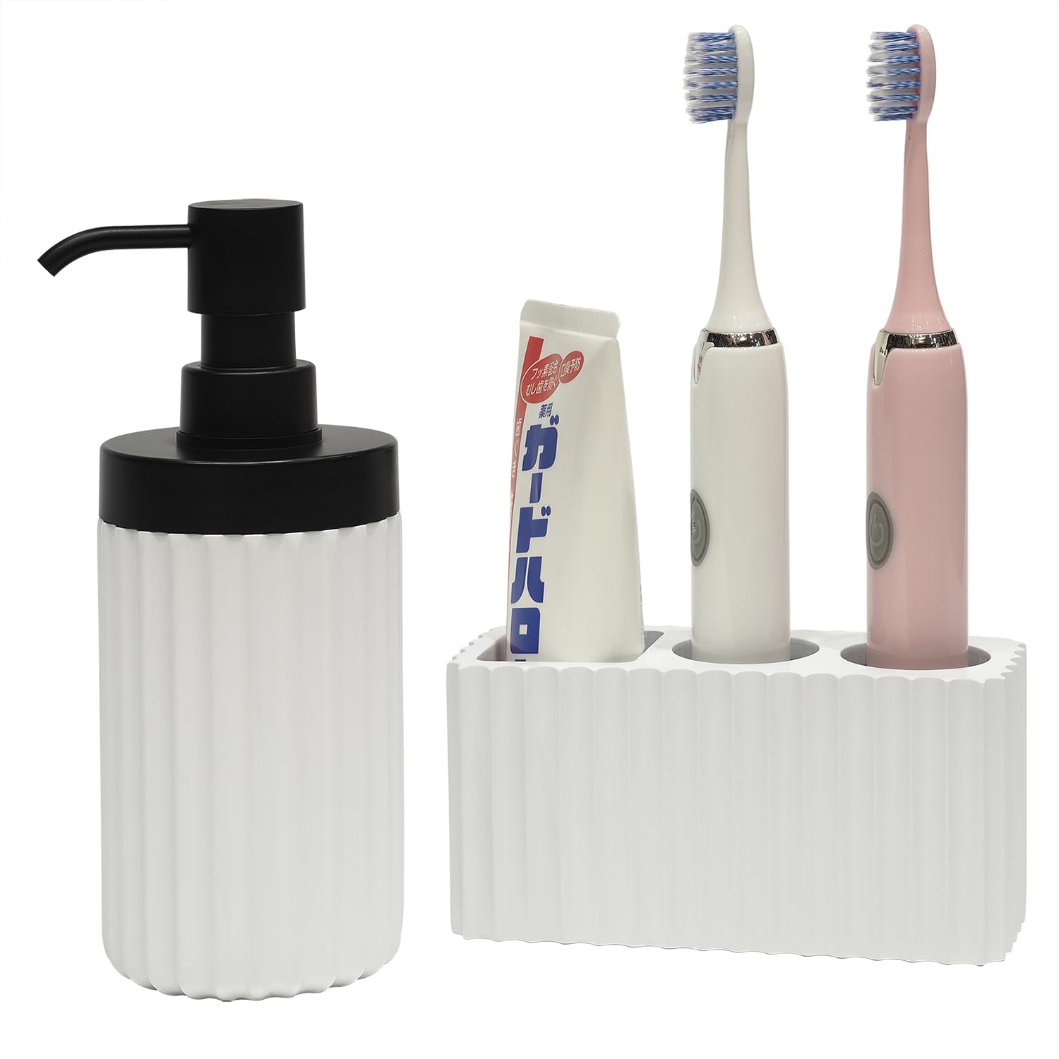 Bathroom Décor Set 2-Piece - White 280 ml-image-da76b43e-f8fb-4202-b4fc-f2a92814bba4-113623