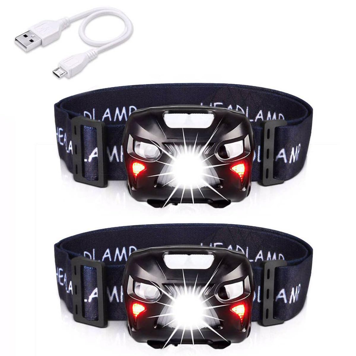 Rechargeable LED Head Torch - 2 Pack Black-image-09c4178b-c3a8-459e-bee3-fe678bac591c-83986