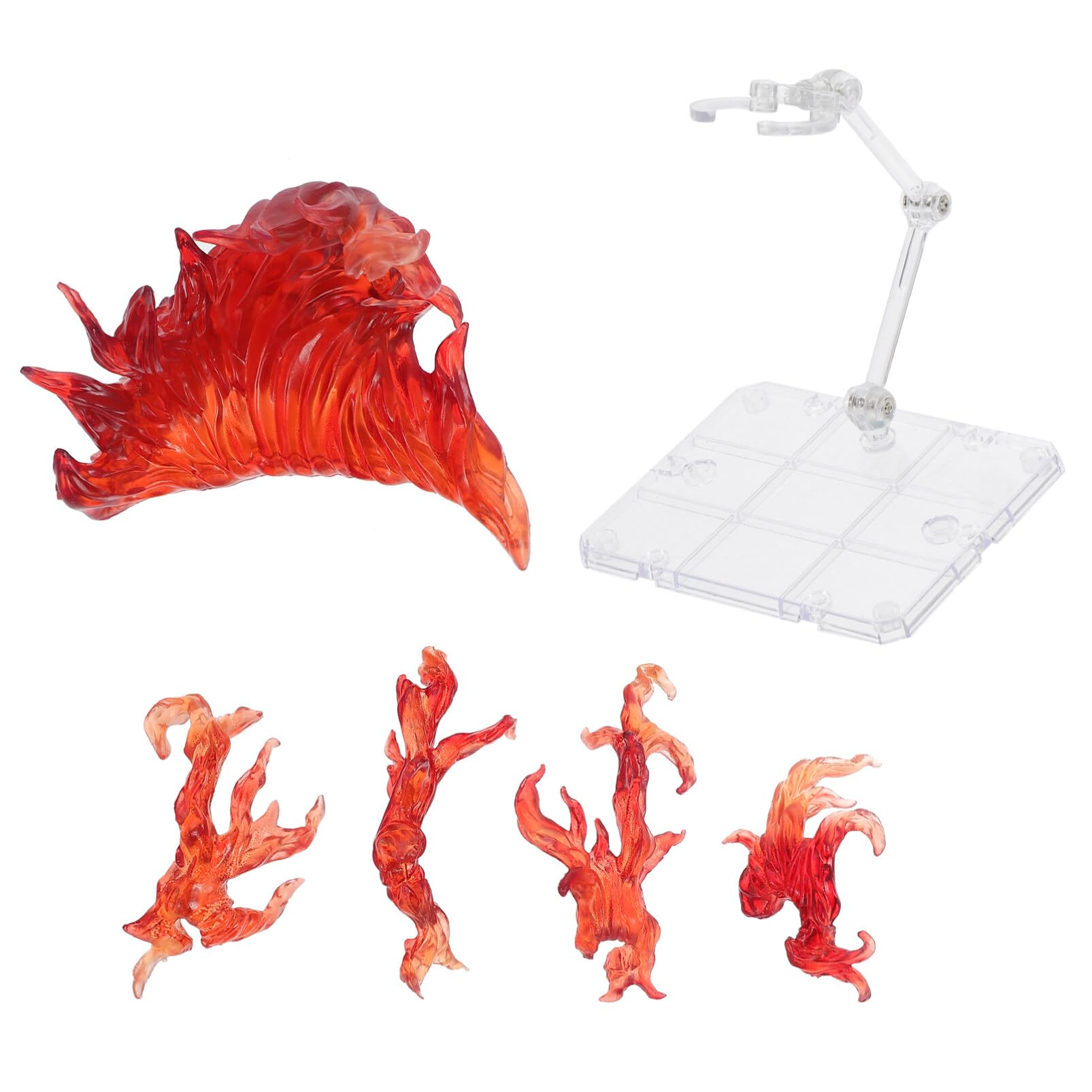 Action Figure Display Stand with Fire Effects - Fits 6-12 Inch Models, Easy Assembly, Sturdy Red Base-image-28743083-5011-41db-a786-7d06e0d3f5b1-66978