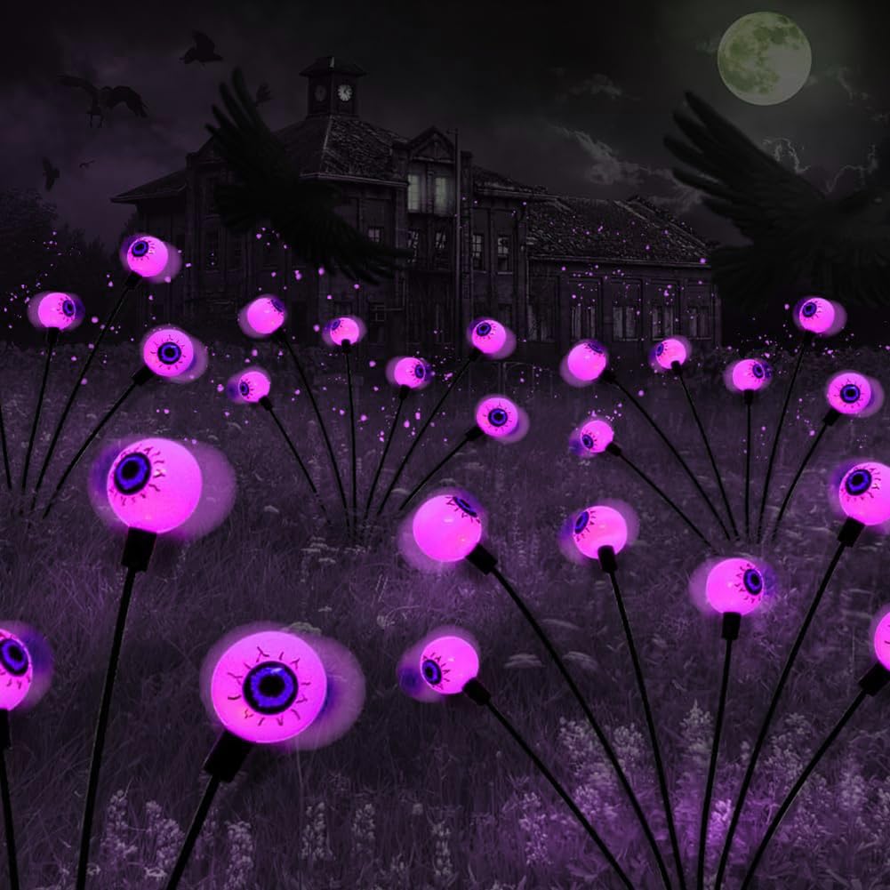 Solar Scary Eyeball Lights - 20 LED Purple, 2 Pack - Waterproof Halloween Outdoor Path Lights-image-6d08ca4b-4fb7-429b-ae01-f97e0568f567-57445