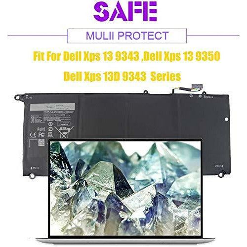 MYIYAE 90V7W Replacement Battery For Dell XPS 13 9343 9350 - 56Wh, 7.6V, 4-Cell Li-Ion