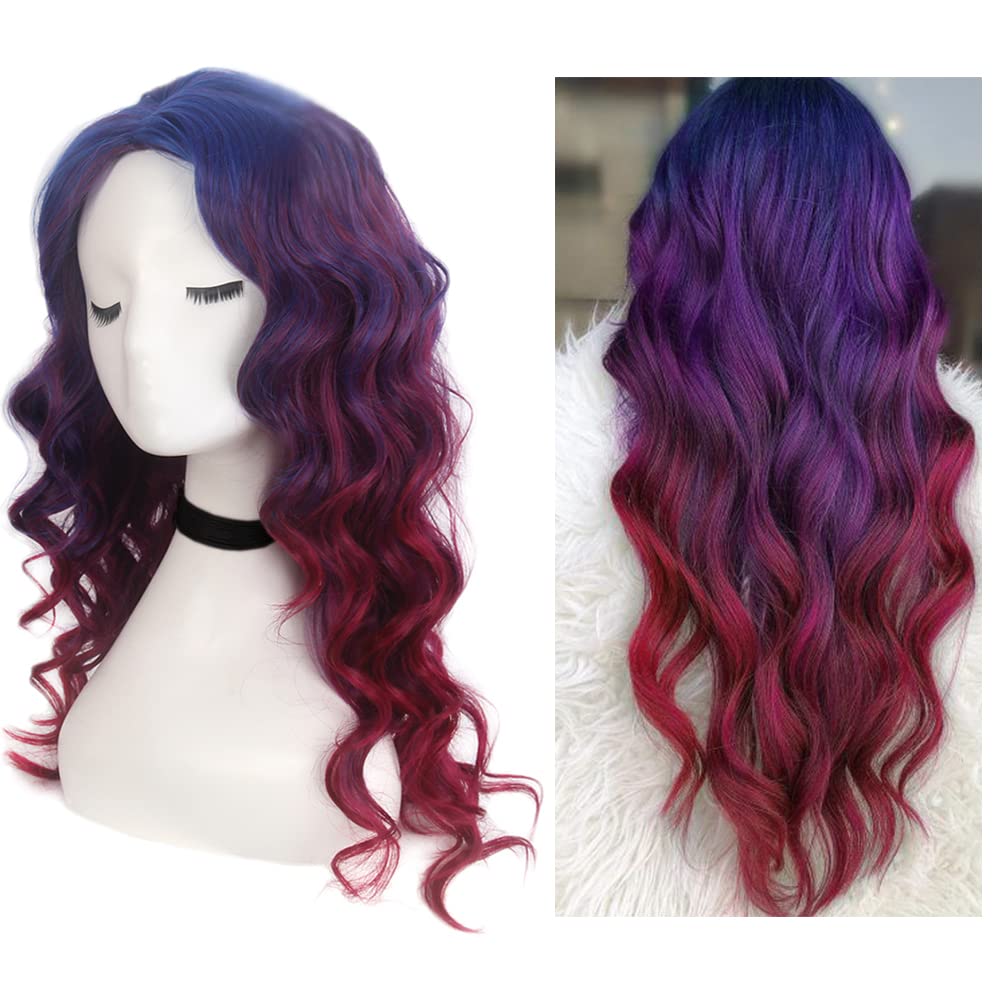 Curly Synthetic Wig Heat Resistant - Ombre Red-image-906015a2-c3f4-4e9c-9bac-fc6394903b67-117209