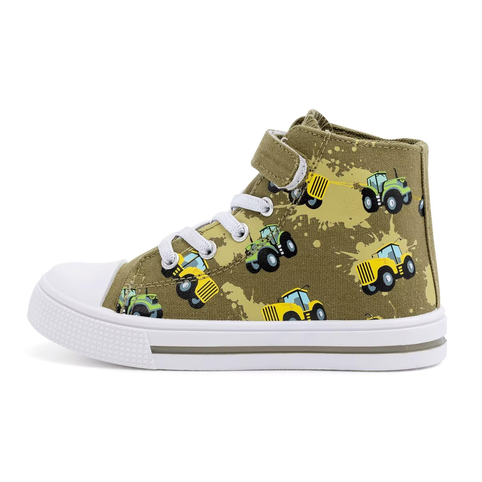 Boys Canvas High Tops - Tractor UK 2-image-d0abfc14-35b8-4df7-ab5a-e33a8c8c5cd8-119370