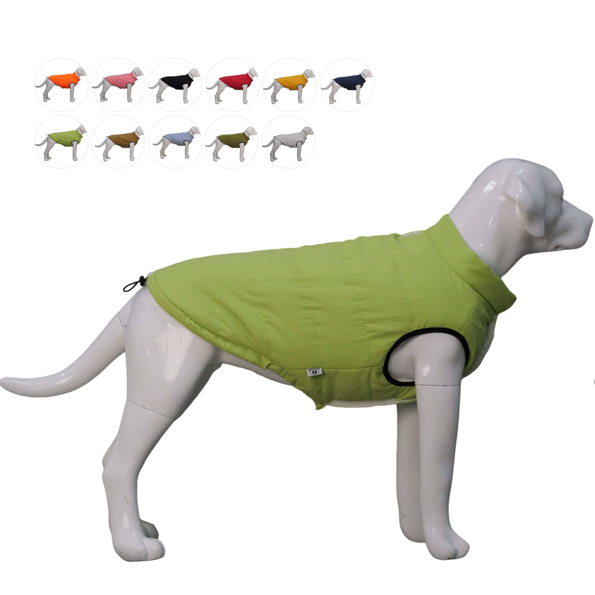 Dog Winter Vest Fleece-Lined - Green 2XL-image-c19f0863-b4fe-4371-8dd0-358a94ef0816-94737
