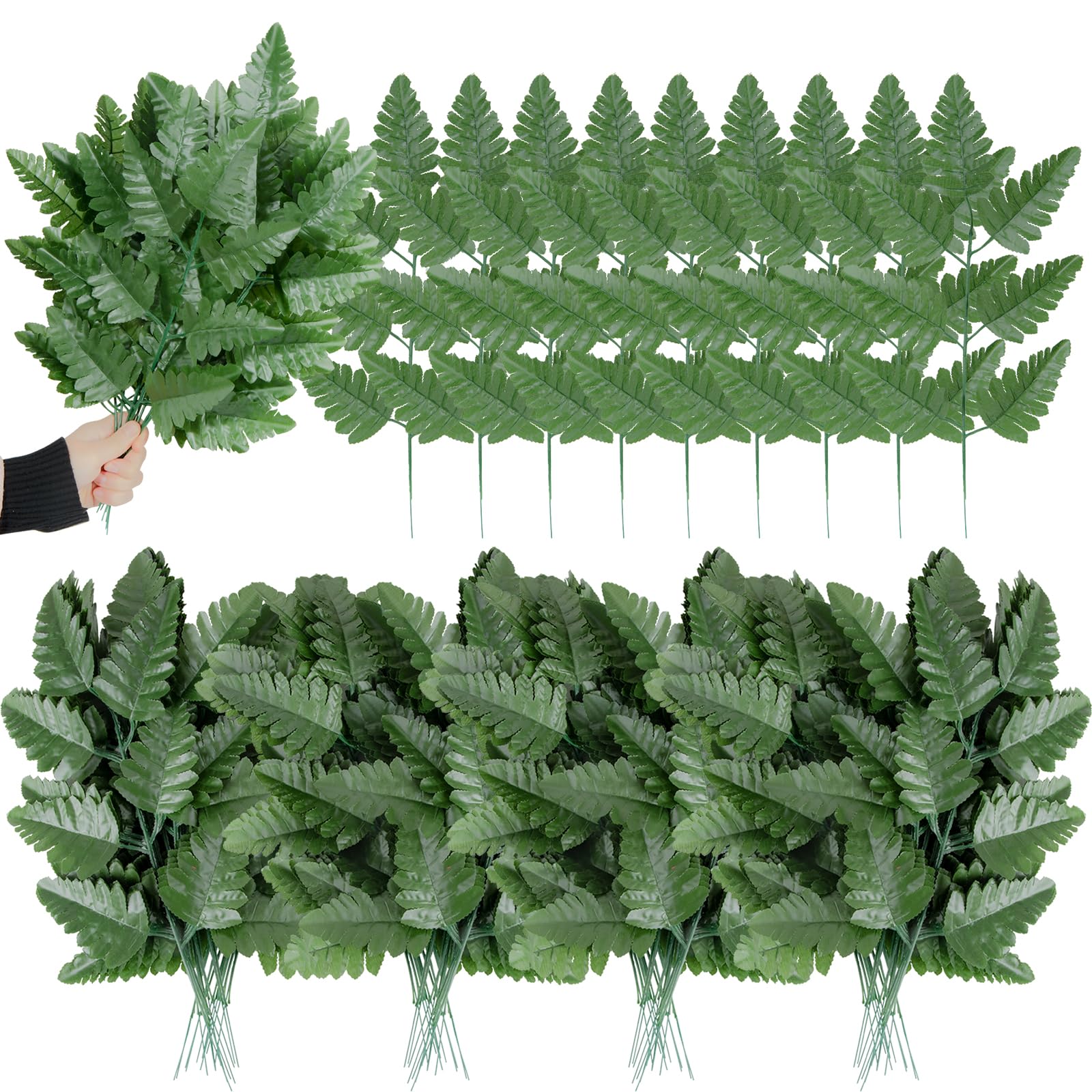 Artificial Silk Fern Leaf Picks - Green Medium-image-a40b68ae-ae31-442e-90c2-f06ac58c478d-109998