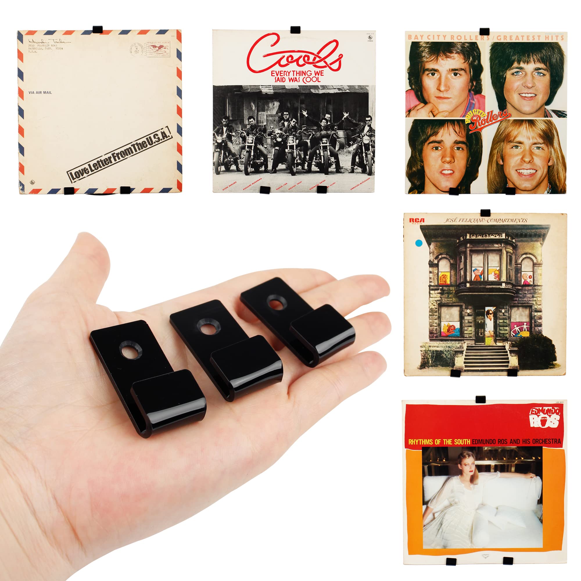 Vinyl Record Wall Mount Shelf - Black 36 Pack-image-4cf302cf-6136-4b42-96d1-c1bba7b344b7-91087