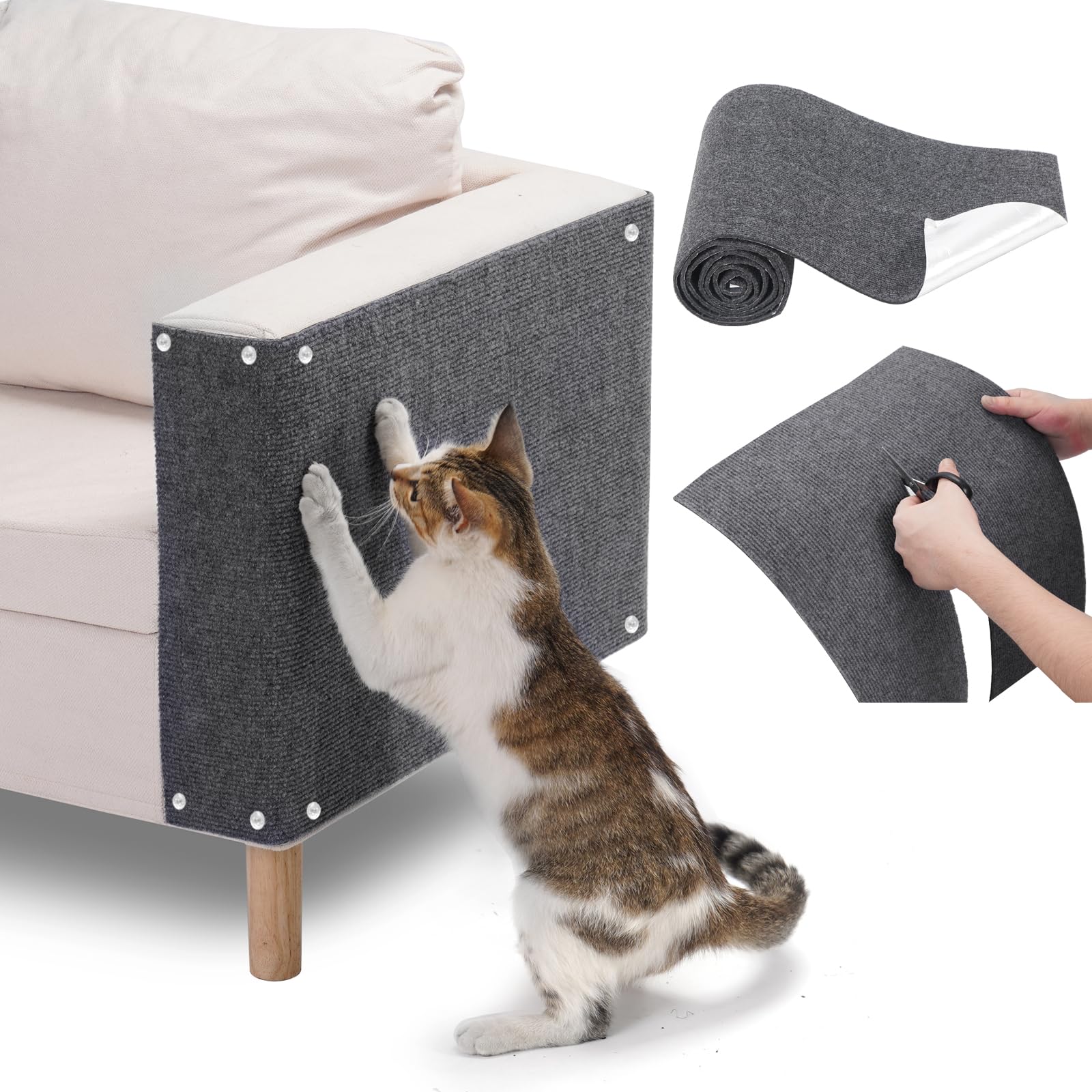 Cat Couch Protector Scratch Pad - 250x40cm Light Grey-image-3e3b0f26-6972-4a18-92ea-74ce4a73f700-92147