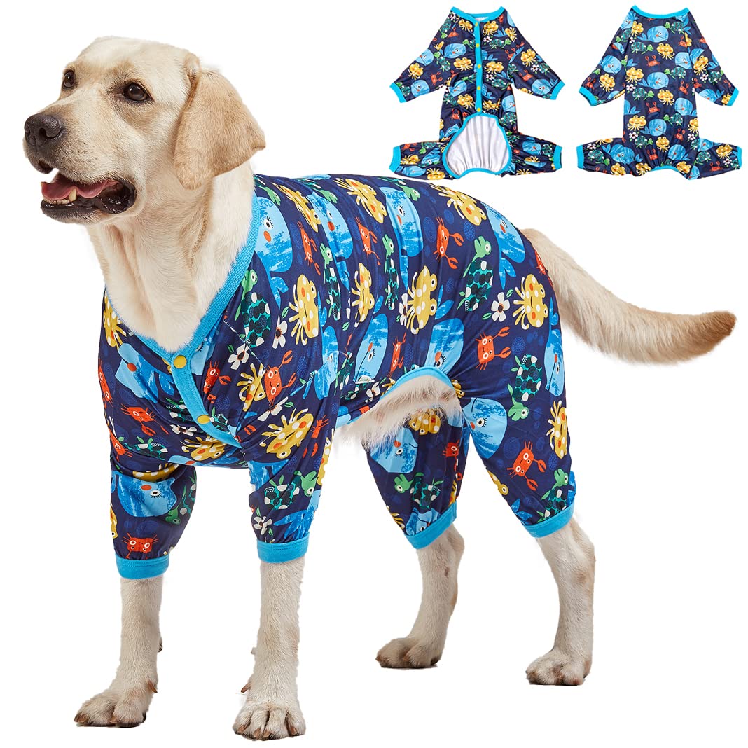 Large Dog Pajamas Knit Pullover - Gold Large-image-d049e48d-2125-45da-b28a-6910f469be87-110644