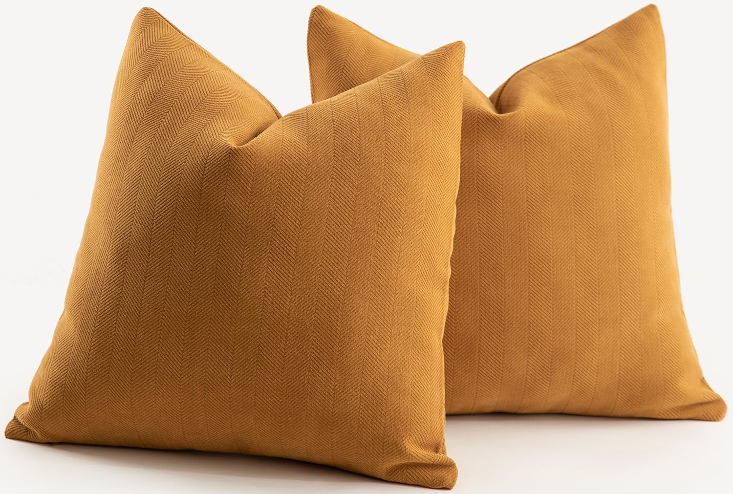 Chenille Cushion Covers Pack of 2 - Ginger 50x50 cm-image-c6375a90-f23e-488c-a3f5-83f32aa03abd-110255