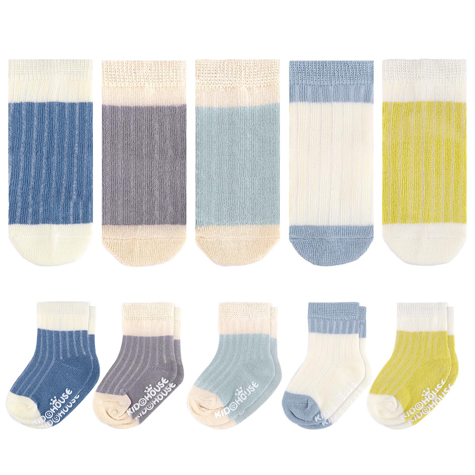 Cheerful Mario Newborn Socks Baby Boys Girls Cotton Socks 5PPK 6-12-image-a91dae42-cc5b-4399-b86d-92dc0dc4bea0-53432