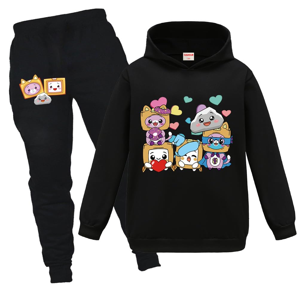 Kids Foxy & Boxy Tracksuit Set - Black0 12-13 Years-image-d0325f04-48e1-43e4-871c-4495caf59473-114853