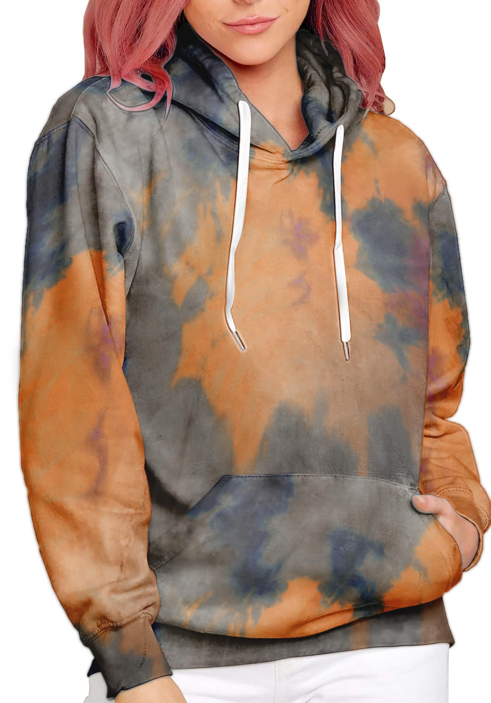 Women's Tie-Dye Hoodie - Yellow1 S-image-18ee0a8a-b2e6-4cd1-a1f4-52a8983d3e2a-112603