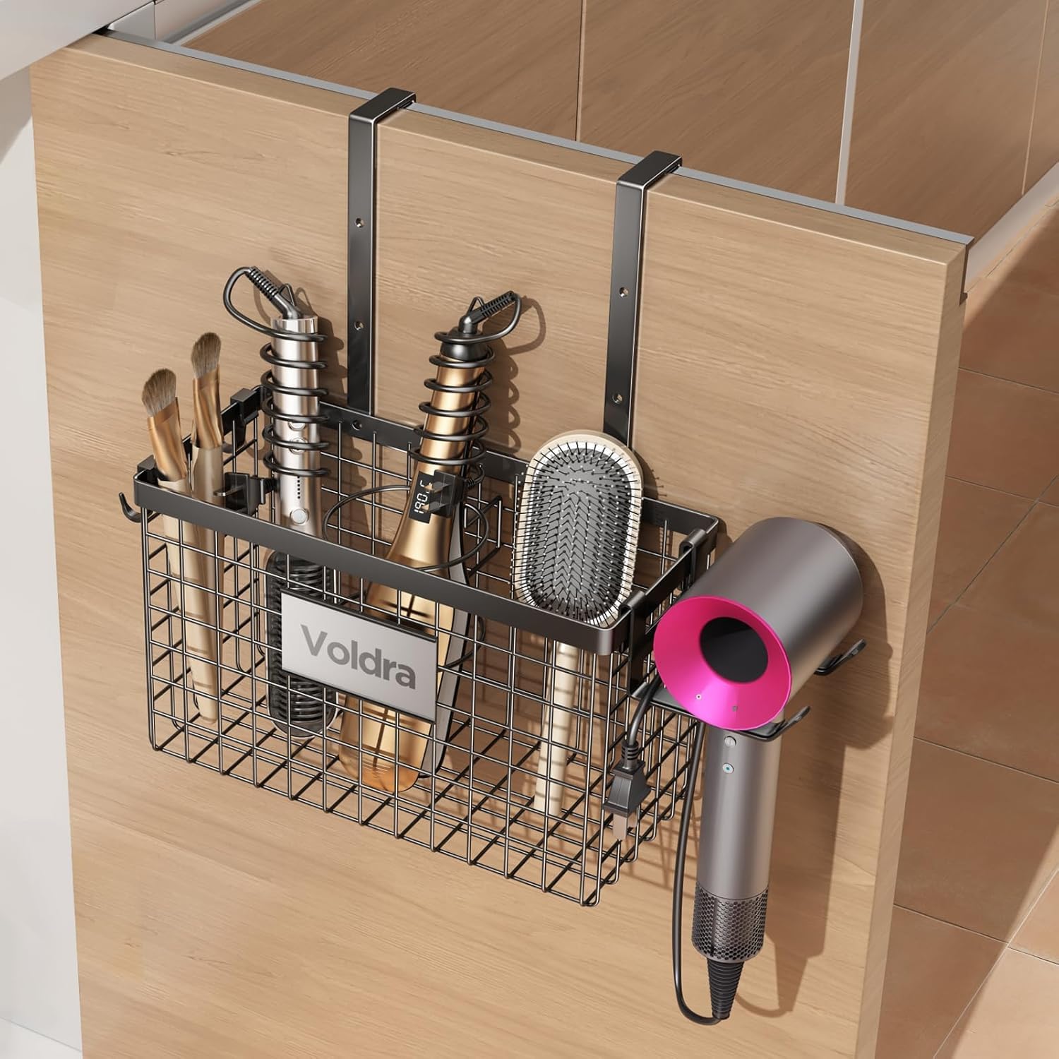 Hair Dryer & Straightener Holder - Black-image-f49e5da4-be0f-4662-a740-21c40d2b4526-88145