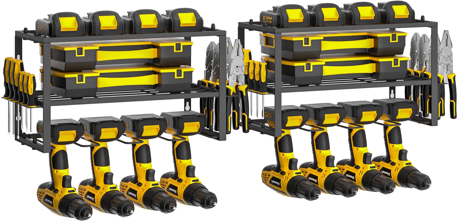 Power Tool Storage Rack 2 Pack - Yellow-image-c3f1796e-4308-44fe-8134-ce4474225148-125174