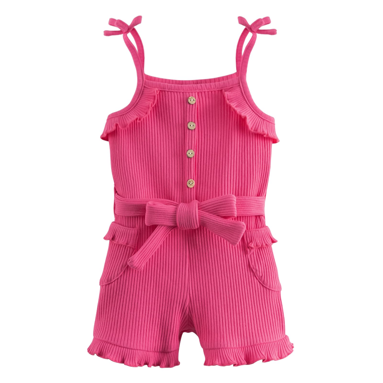 Baby Girl Ruffle Romper - Rose 4-5 Years-image-68fa76f6-6e52-4fc8-ae58-de95dd79aa1b-103055