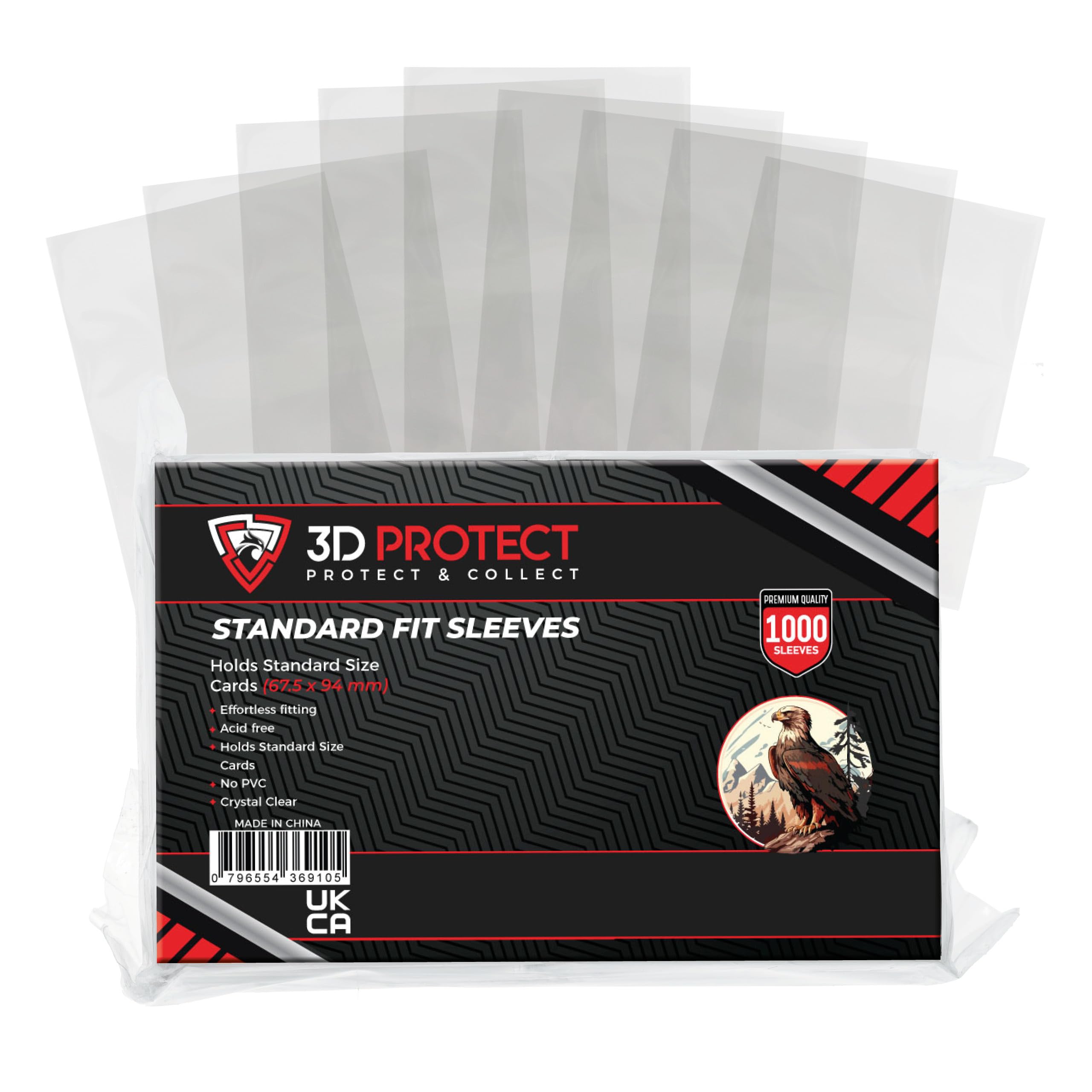 card holder sleeve plastic Trifold Wallet Inserts – 6 Page Credit Card Sleeves main image 0