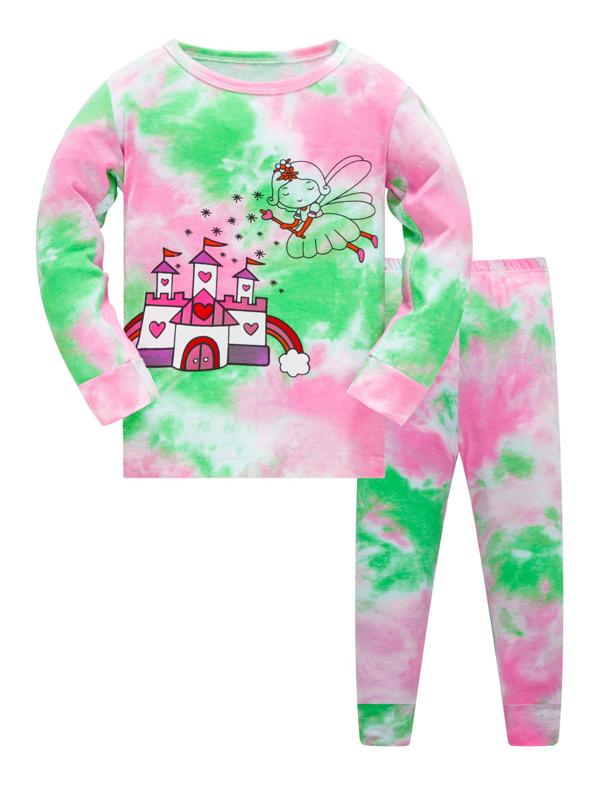 Soft Cotton Fairy Pyjamas Set for Girls - 100% Cotton Long Sleeve PJs for 7-Year-Olds-image-bb49fabc-8dbf-478a-963c-f9106de5f044-59670