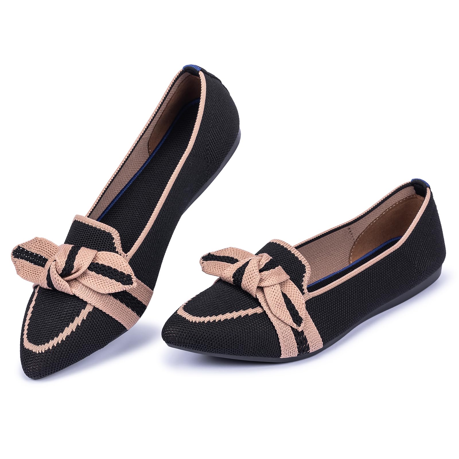 Women's Loafer Flats Casual Knit Fabric Lightweight Dressy Shoes-image-88b8f9a7-55a6-4479-8e2a-48b19f0baf9e-34446