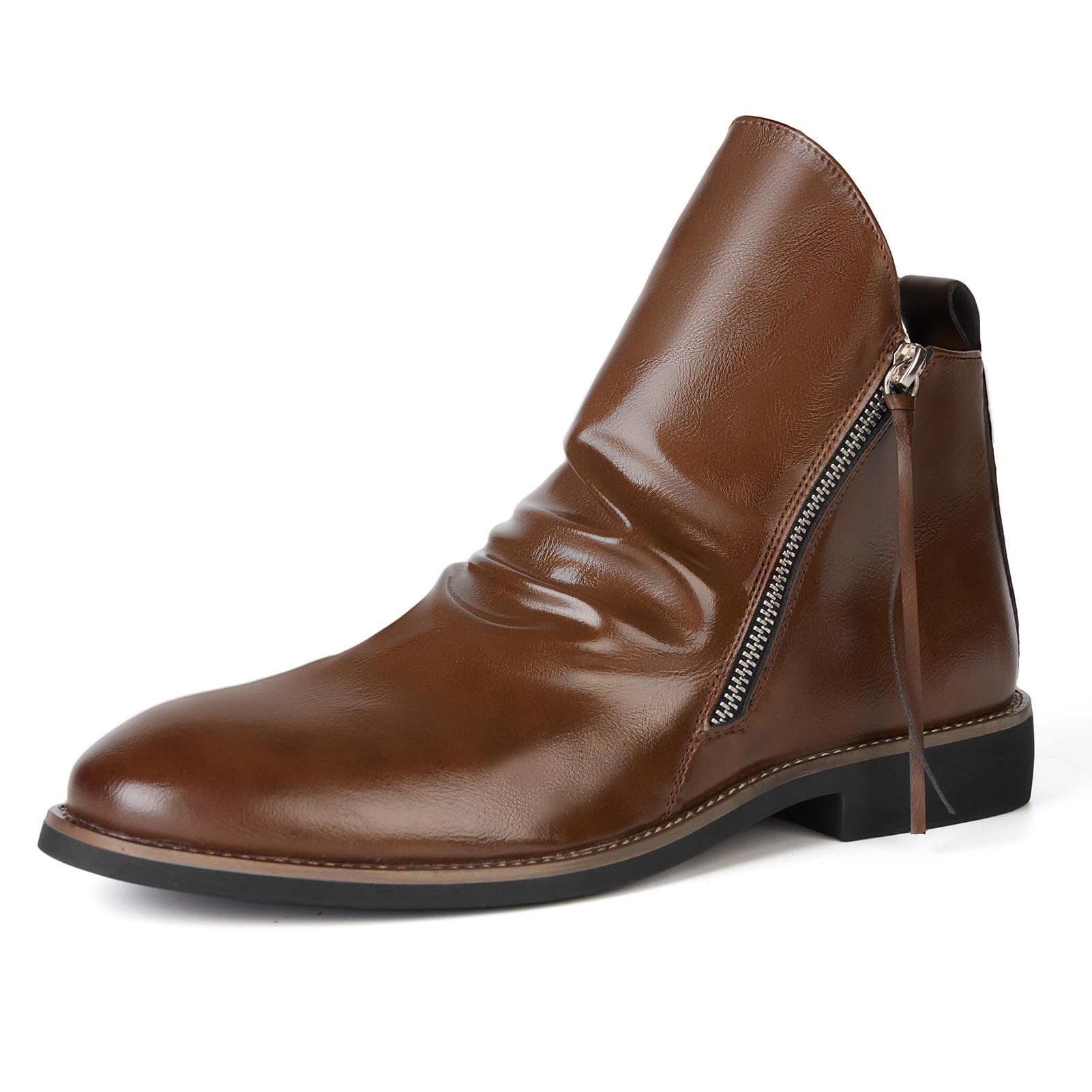 Men's Leather Chelsea Boots - Brown 6.5-image-b173171b-d969-458d-823a-a0cdb10b7e96-88064