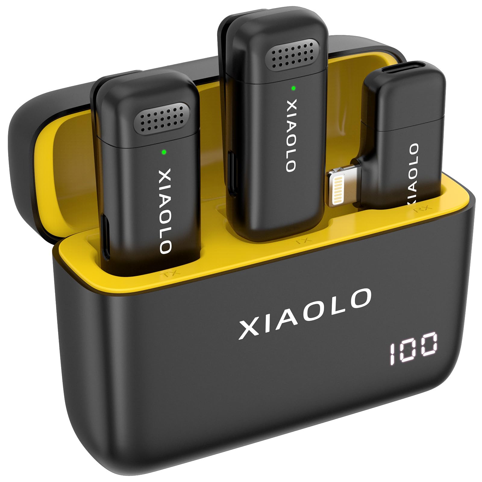 Wireless Lavalier Mic for iPhone - Yellow IOS Port-image-d81bc3e1-6e2b-43bd-875a-596dad97c720-113613