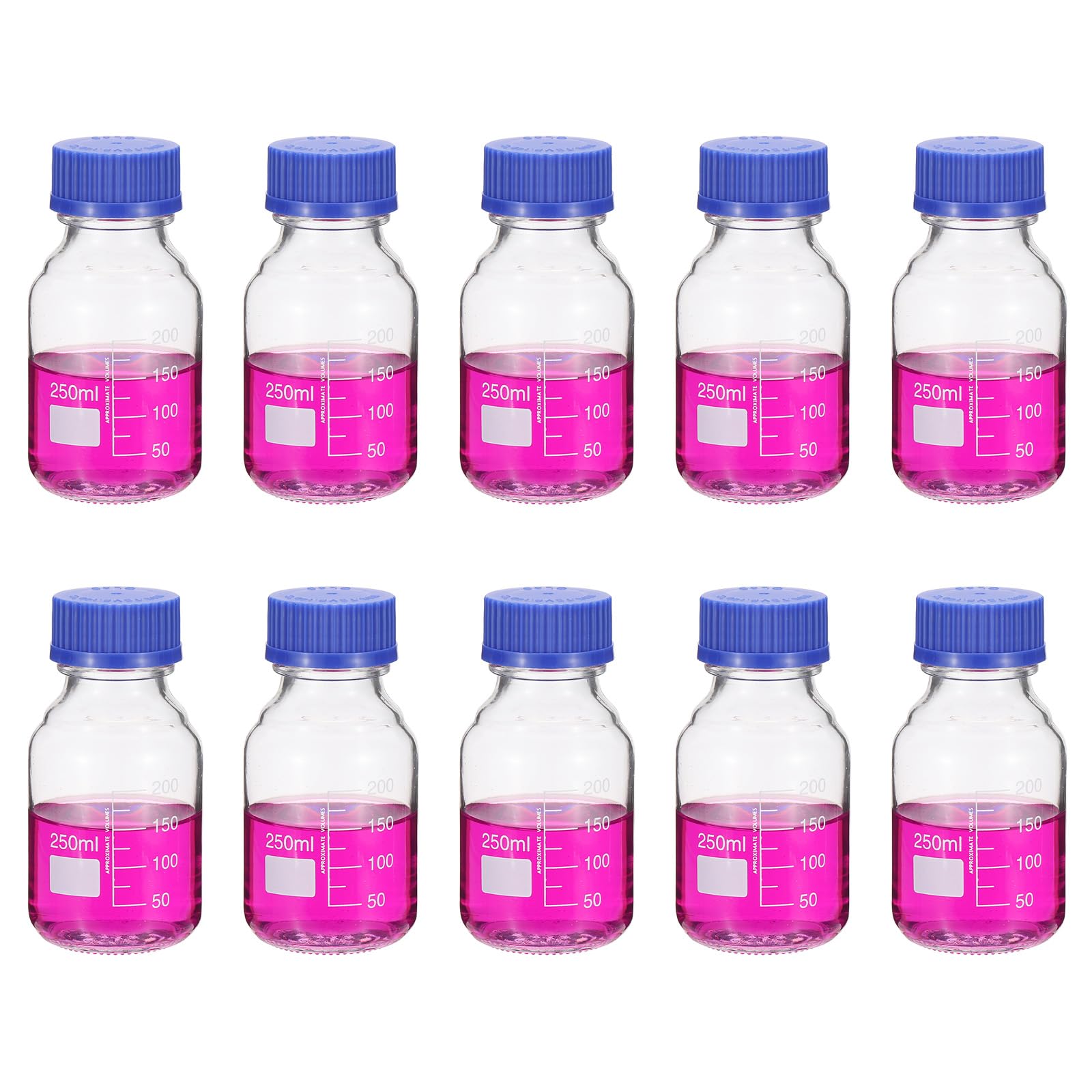 Glass Lab Storage Bottles - 250ml Clear Pack of 10-image-d682d620-2abd-4bb0-8927-f18f18b4cbd0-87441