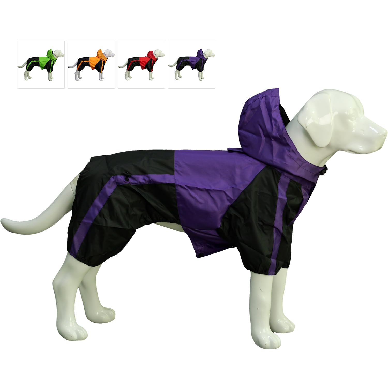 Dog Hooded Raincoat - Purple Small-image-c67825ed-cdf1-4421-aada-ff1b7f349a1a-104148