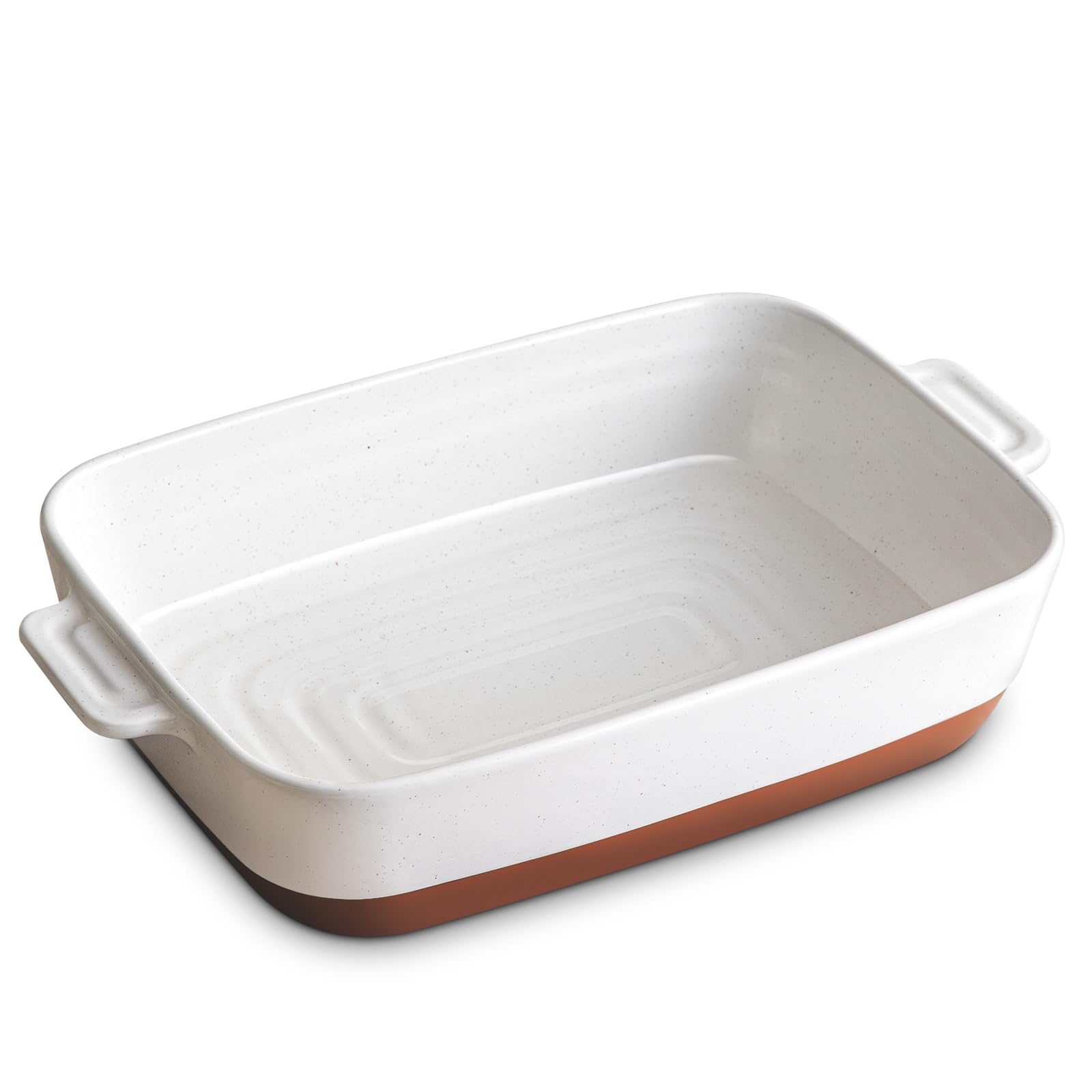 Deep Lasagna Dish 9x13 Pan - Glaze with Specks 4L-image-a1ed33e8-4942-4e22-b726-0326d4c91edd-104764