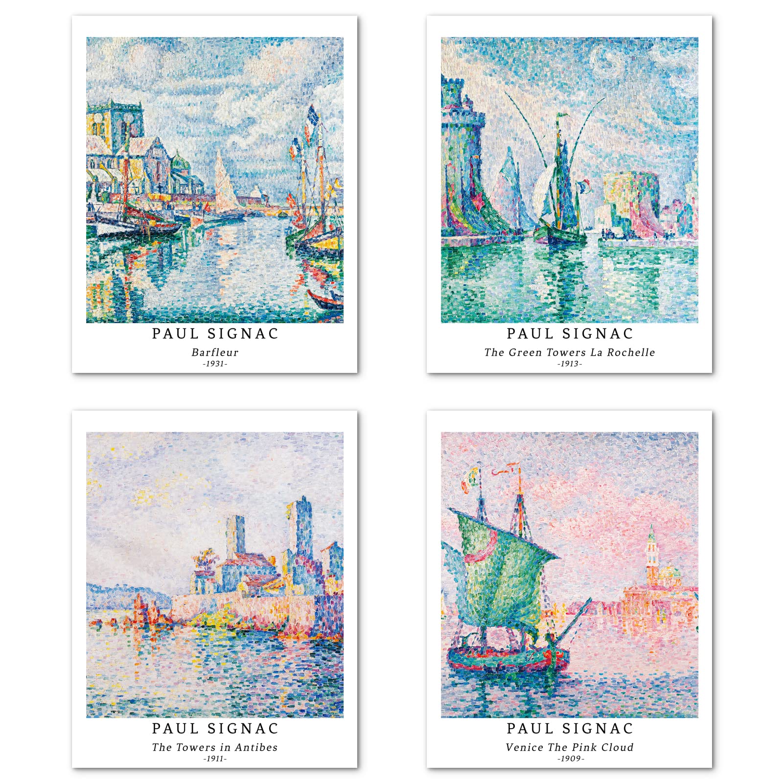 Berkin Arts 8x10" Unframed Sunset Cityscape Prints Set of 4-image-feb236b1-f7f3-4082-b6e2-4fd6eacff0c6-60021