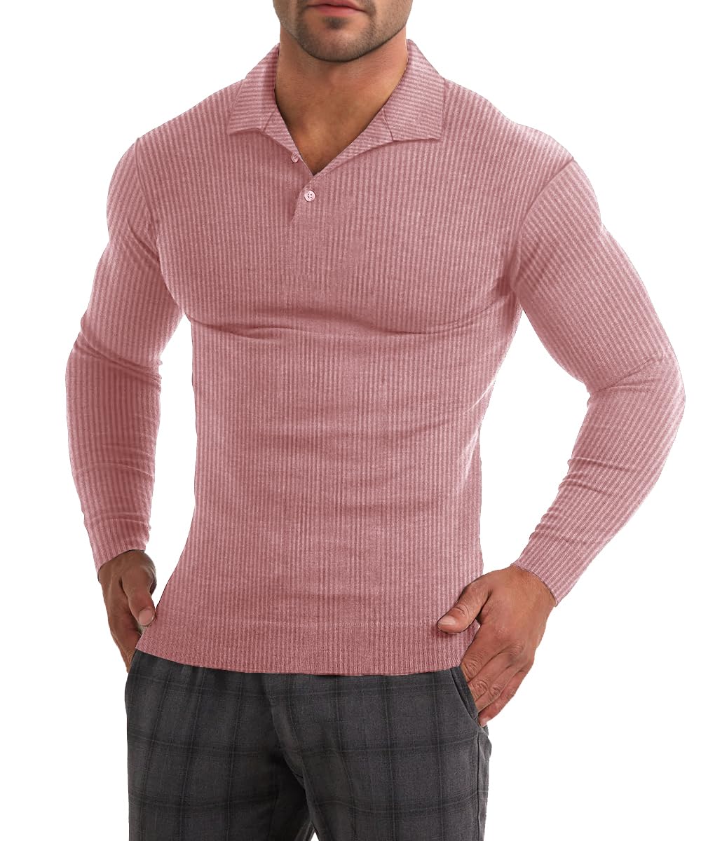 Men's Slim Fit Polo Shirt - Pink XS-image-ab1e32ba-0a07-4ce3-9fc6-cf2aa02c0043-111341