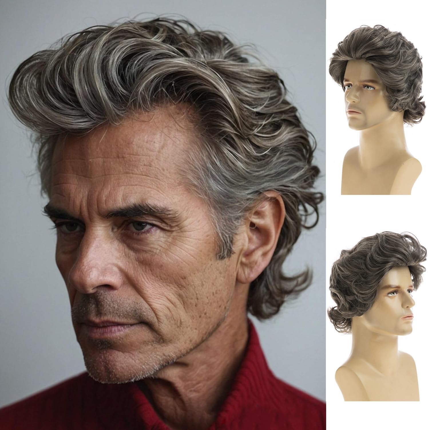 Men's Short Wavy Cosplay Wig - Mixed Brown-image-841faa6a-4115-4402-8f7e-bb0d237e5b6e-117946