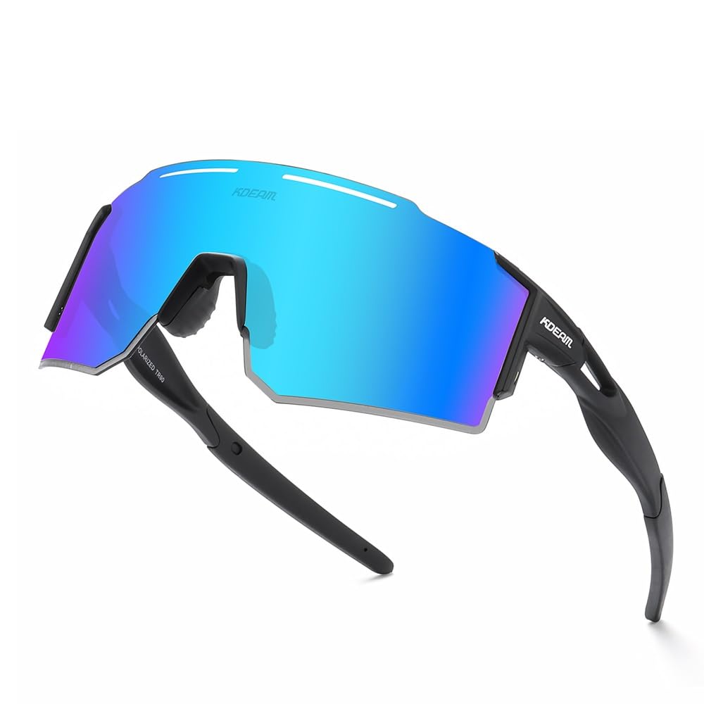 Polarised Sports Sunglasses UV400 - Blue-Black One Size-image-a7abdc5e-6e2d-449e-a21c-be118113e09d-114415