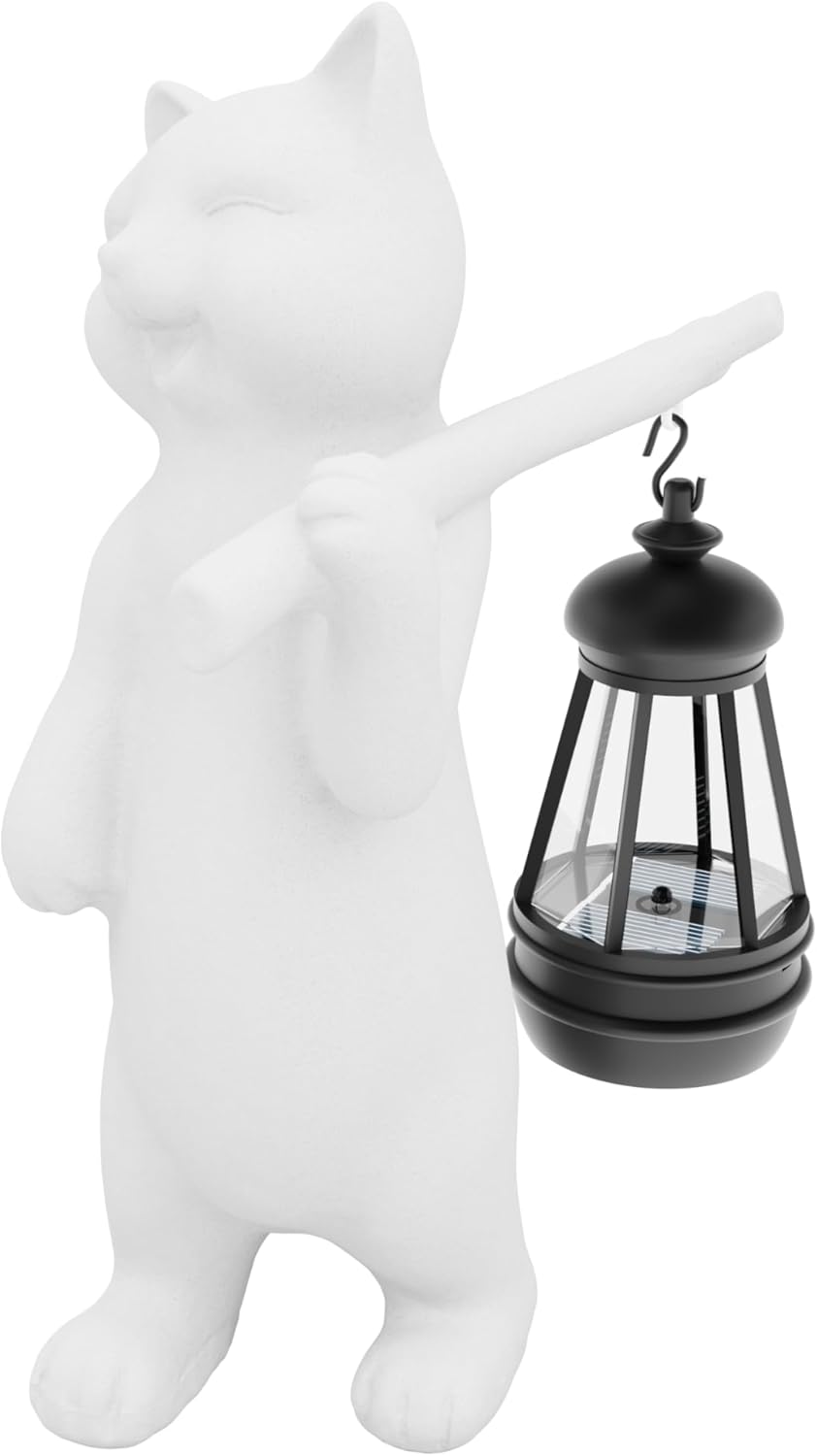 Solar Cat Garden Statue Light - 10 Inch-image-3f2d2677-f8fc-44ad-8c5b-9b1134cdde6a-90115