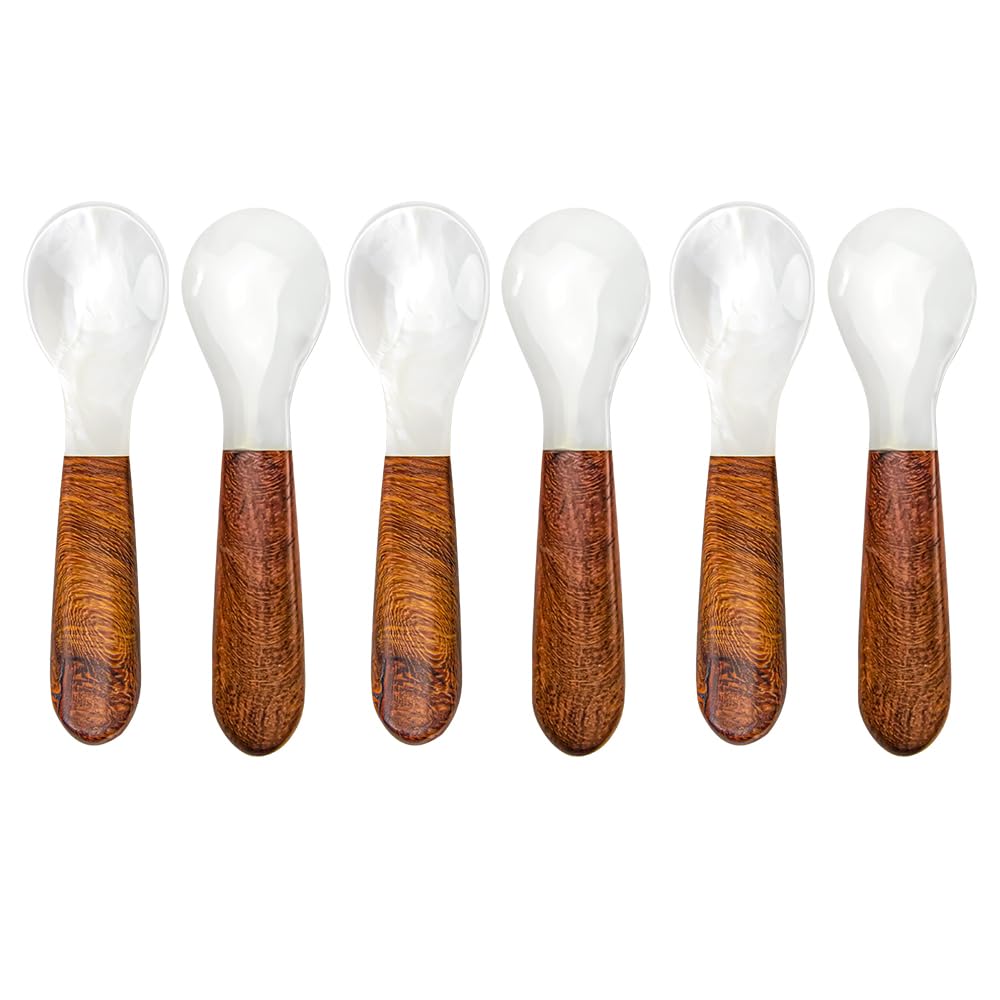 Caviar Spoons Set of 6 - Natural Wood 12cm-image-34c25529-c7e3-4754-bd25-1252cee88c40-114637