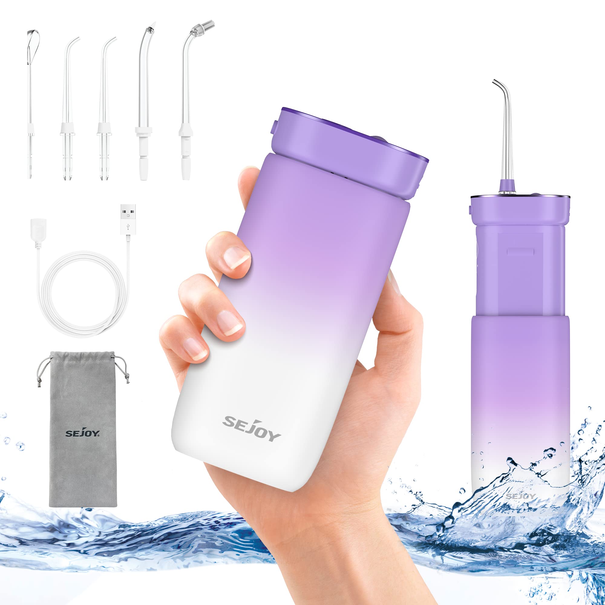 Water Flosser Cordless Oral Irrigator - Purple-image-9c1bdbda-59b4-498b-86fd-99d564c0b7f9-116712