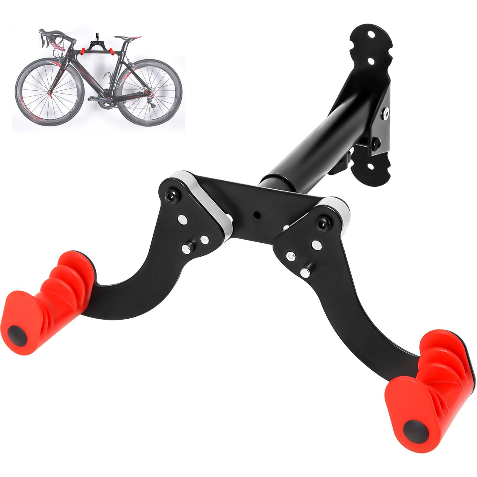 Adjustable Bike Wall Mount Rack - Black/Silver-image-2e7a366e-5564-4ada-84c3-3834ea936935-80924
