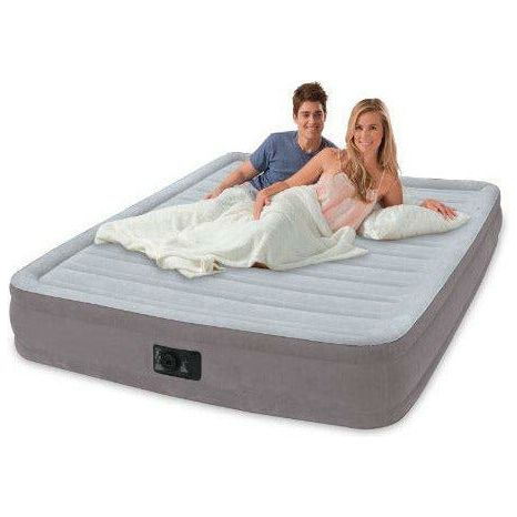 Intex Comfort Plush Mid Rise Dura-Beam Airbed with Internal Electric Pump, Bed Height 13