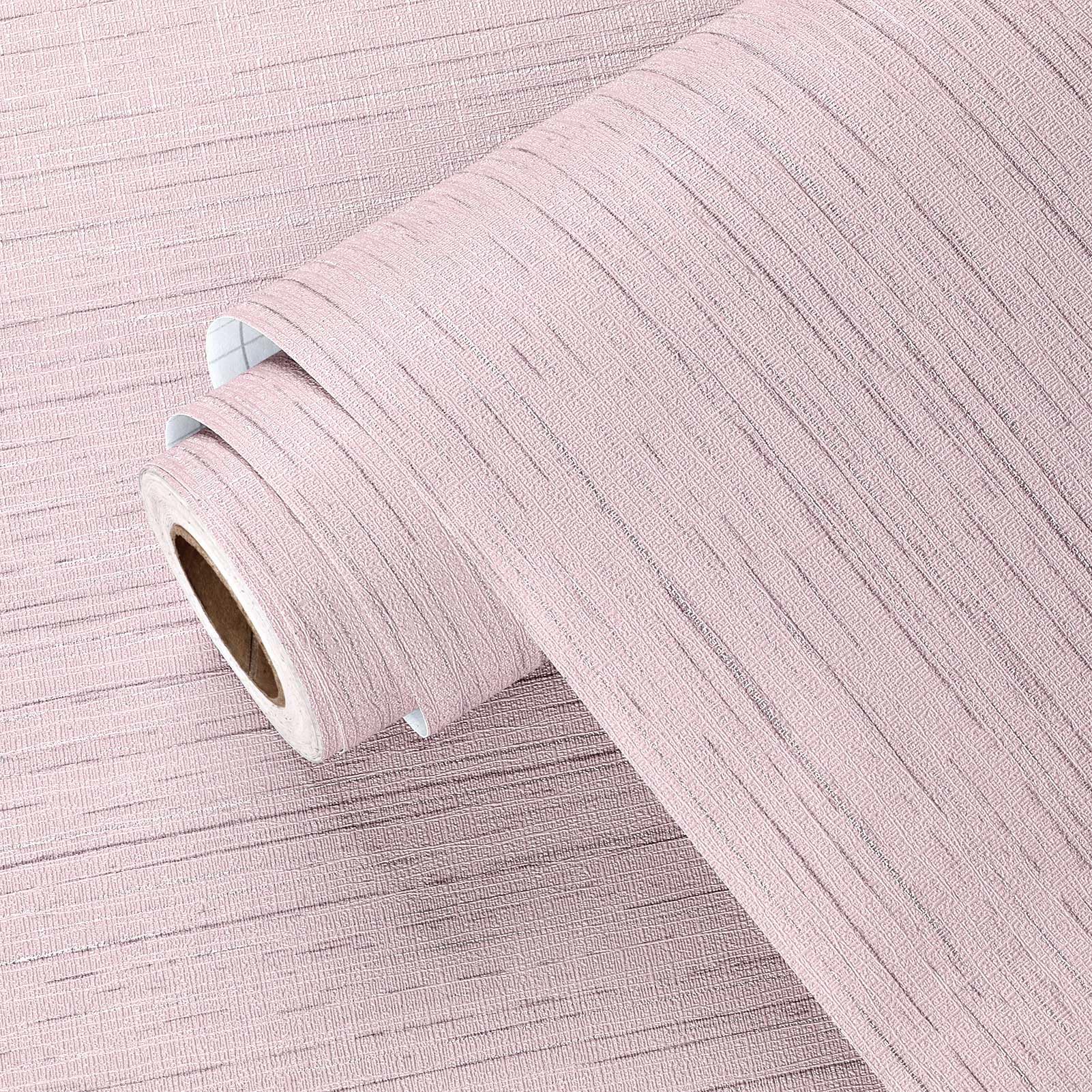 Peel & Stick Textured Wallpaper - Pink 40cm x 800cm-image-5f5fcb49-af02-4f93-9544-94d3b61ed277-109856